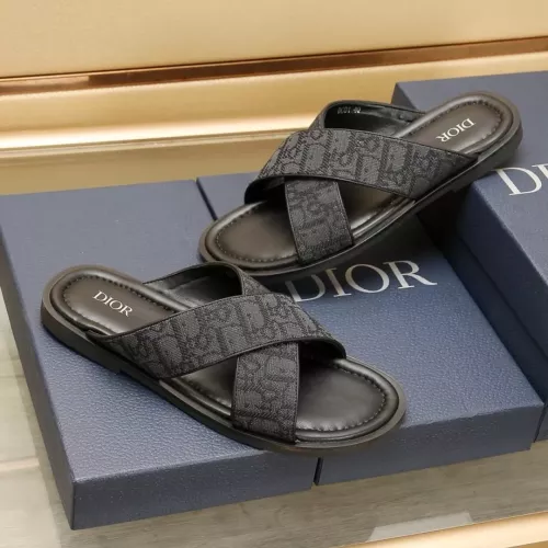 Replica Christian Dior Slippers For Men #1304571 $72.00 USD for Wholesale