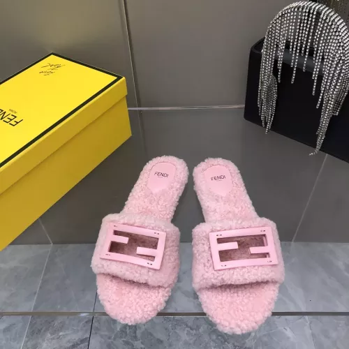 Wholesale Fendi Slippers For Women #1304652 $100.00 USD, Wholesale Quality Replica Fendi Slippers