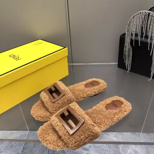 Replica Fendi Slippers For Women #1304656 $100.00 USD for Wholesale