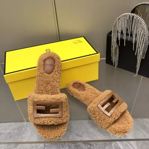 Replica Fendi Slippers For Women #1304656 $100.00 USD for Wholesale