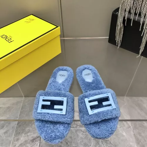 Wholesale Fendi Slippers For Women #1304658 $100.00 USD, Wholesale Quality Replica Fendi Slippers