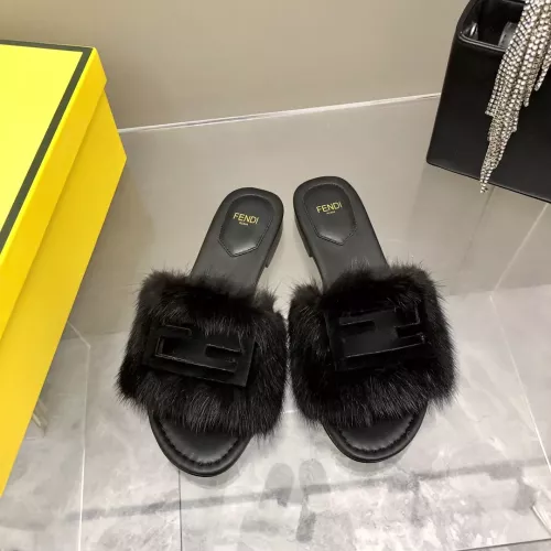 Wholesale Fendi Slippers For Women #1304660 $118.00 USD, Wholesale Quality Replica Fendi Slippers