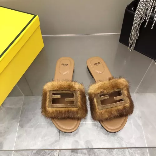 Replica Fendi Slippers For Women #1304661 $118.00 USD for Wholesale