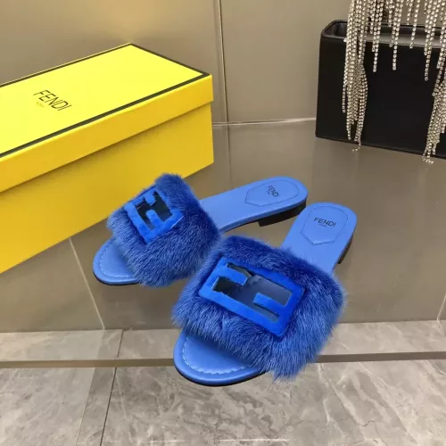 Wholesale Fendi Slippers For Women #1304666 $118.00 USD, Wholesale Quality Replica Fendi Slippers