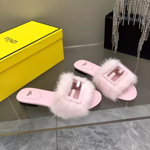 Replica Fendi Slippers For Women #1304668 $118.00 USD for Wholesale