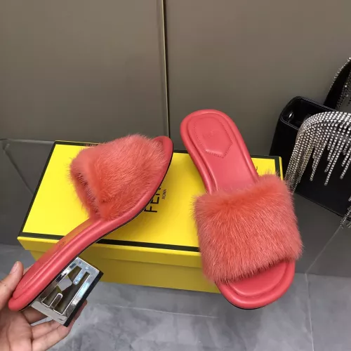 Wholesale Fendi Slippers For Women #1304682 $132.00 USD, Wholesale Quality Replica Fendi Slippers