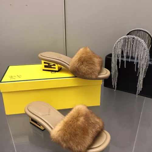 Wholesale Fendi Slippers For Women #1304684 $132.00 USD, Wholesale Quality Replica Fendi Slippers