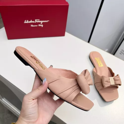 Replica Salvatore Ferragamo Slippers For Women #1304831 $85.00 USD for Wholesale