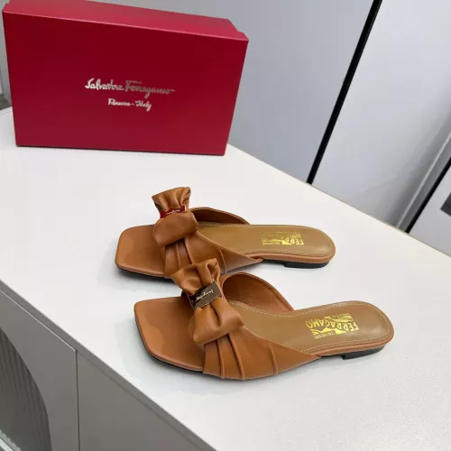 Wholesale Salvatore Ferragamo Slippers For Women #1304832 $85.00 USD, Wholesale Quality Replica Salvatore Ferragamo Slippers