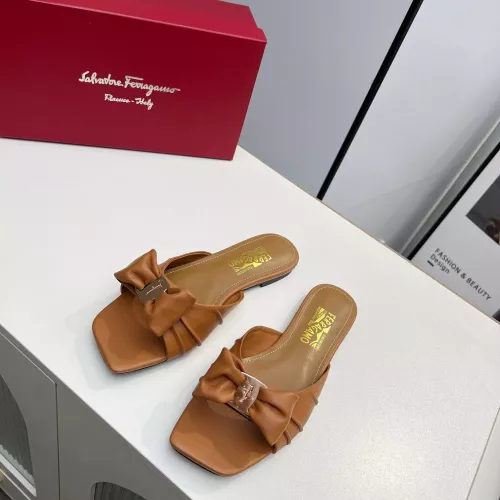 Replica Salvatore Ferragamo Slippers For Women #1304832 $85.00 USD for Wholesale