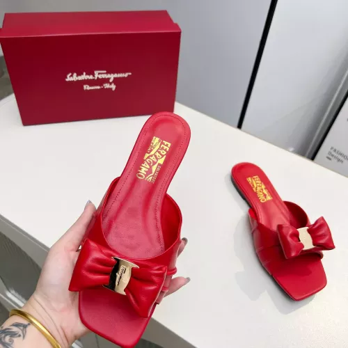 Replica Salvatore Ferragamo Slippers For Women #1304833 $85.00 USD for Wholesale