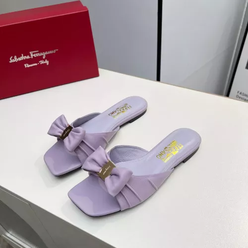 Wholesale Salvatore Ferragamo Slippers For Women #1304834 $85.00 USD, Wholesale Quality Replica Salvatore Ferragamo Slippers