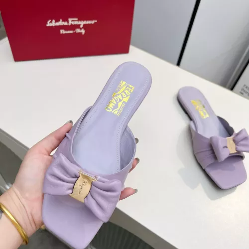 Replica Salvatore Ferragamo Slippers For Women #1304834 $85.00 USD for Wholesale