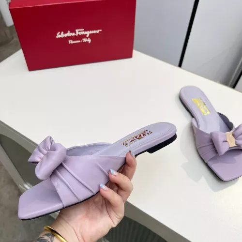 Replica Salvatore Ferragamo Slippers For Women #1304834 $85.00 USD for Wholesale