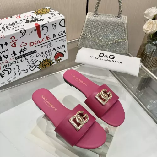 Replica Dolce & Gabbana D&G Slippers For Women #1305111 $80.00 USD for Wholesale