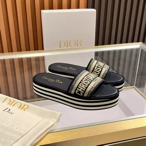 Replica Christian Dior Slippers For Women #1305127 $82.00 USD for Wholesale