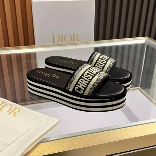 Replica Christian Dior Slippers For Women #1305128 $82.00 USD for Wholesale