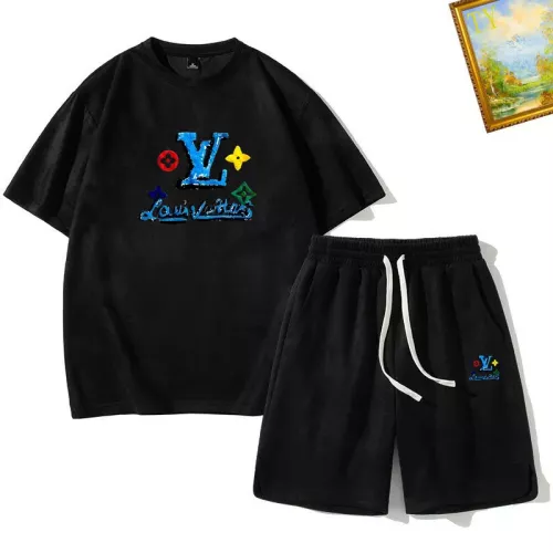 Wholesale Louis Vuitton LV Tracksuits Short Sleeved For Men #1306395 $48.00 USD, Wholesale Quality Replica Louis Vuitton LV Tracksuits