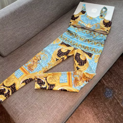 Replica Fendi Yoga Tracksuits Sleeveless For Women #1310113 $42.00 USD for Wholesale