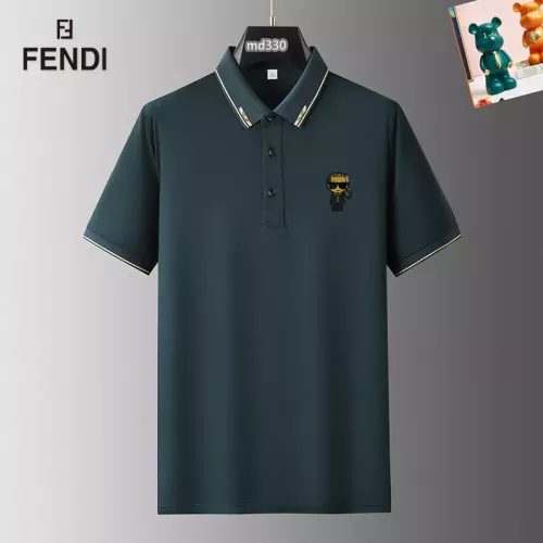 Wholesale Fendi T-Shirts Short Sleeved For Men #1314352 $34.00 USD, Wholesale Quality Replica Fendi T-Shirts
