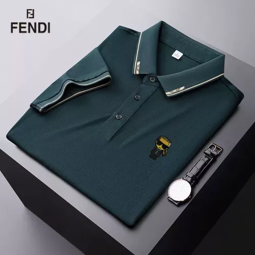 Replica Fendi T-Shirts Short Sleeved For Men #1314352 $34.00 USD for Wholesale