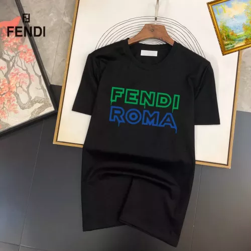 Wholesale Fendi T-Shirts Short Sleeved For Unisex #1314435 $25.00 USD, Wholesale Quality Replica Fendi T-Shirts