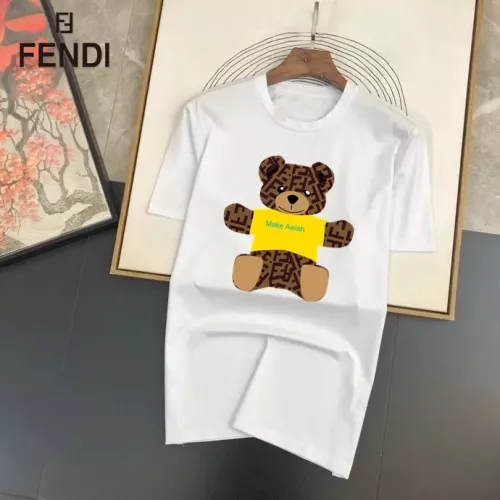 Wholesale Fendi T-Shirts Short Sleeved For Unisex #1314481 $25.00 USD, Wholesale Quality Replica Fendi T-Shirts