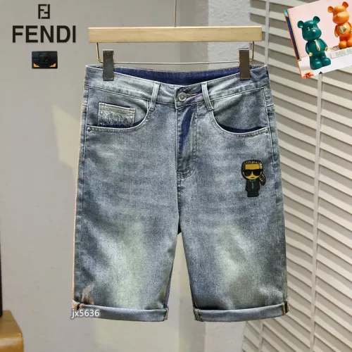 Replica Fendi Jeans For Men #1314703 $40.00 USD for Wholesale