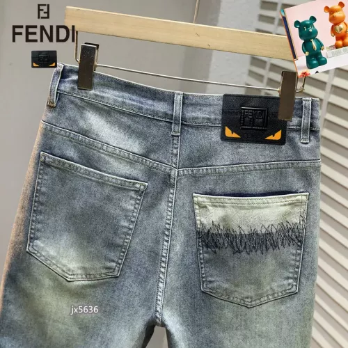 Replica Fendi Jeans For Men #1314703 $40.00 USD for Wholesale