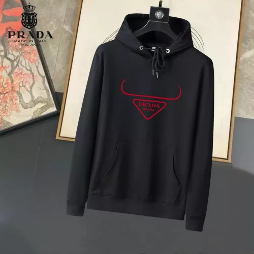Wholesale Prada Hoodies Long Sleeved For Men #1315402 $40.00 USD, Wholesale Quality Replica Prada Hoodies
