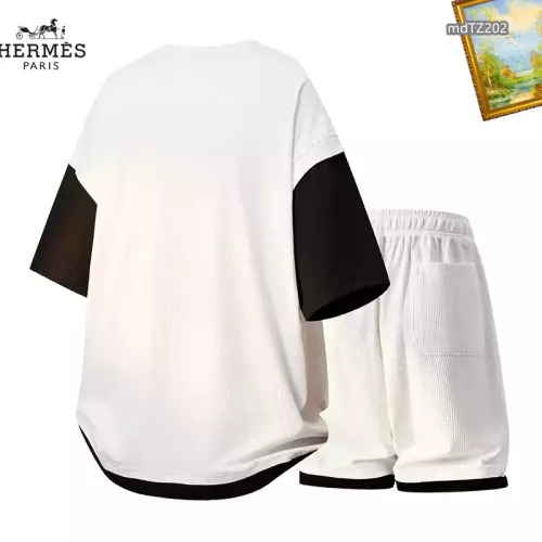 Replica Hermes Tracksuits Short Sleeved For Men #1315443 $48.00 USD for Wholesale