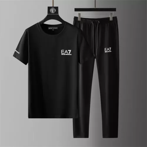 Wholesale Armani Tracksuits Short Sleeved For Men #1315491 $68.00 USD, Wholesale Quality Replica Armani Tracksuits