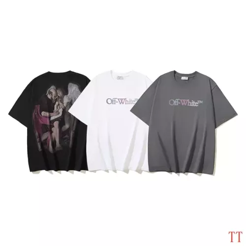 Replica Off-White T-Shirts Short Sleeved For Unisex #1316008 $32.00 USD for Wholesale