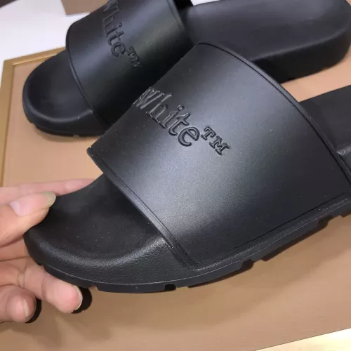Replica Off-White Slippers For Men #1317137 $56.00 USD for Wholesale