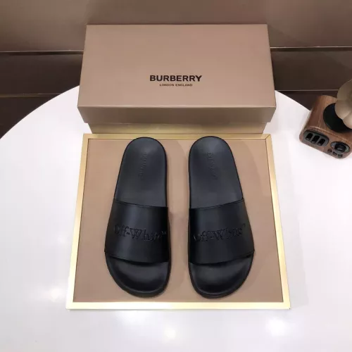 Replica Off-White Slippers For Men #1317137 $56.00 USD for Wholesale