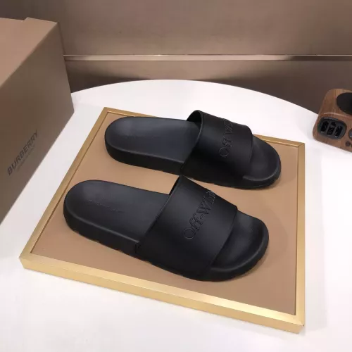 Replica Off-White Slippers For Men #1317137 $56.00 USD for Wholesale