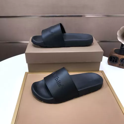 Replica Off-White Slippers For Men #1317137 $56.00 USD for Wholesale