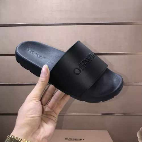 Replica Off-White Slippers For Men #1317137 $56.00 USD for Wholesale