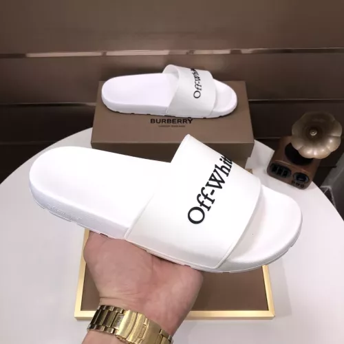Wholesale Off-White Slippers For Men #1317138 $56.00 USD, Wholesale Quality Replica Off-White Slippers