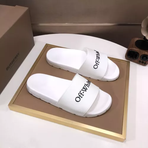 Replica Off-White Slippers For Men #1317138 $56.00 USD for Wholesale
