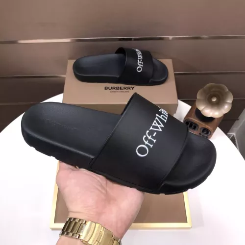 Wholesale Off-White Slippers For Men #1317140 $56.00 USD, Wholesale Quality Replica Off-White Slippers