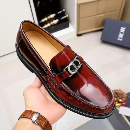 Replica Christian Dior Leather Shoes For Men #1317186 $98.00 USD for Wholesale