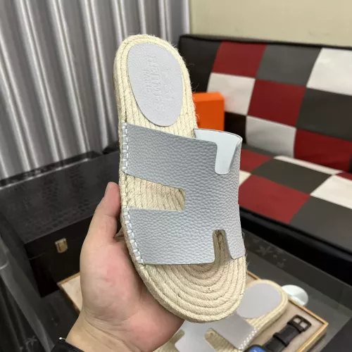 Replica Hermes Slippers For Men #1317382 $60.00 USD for Wholesale