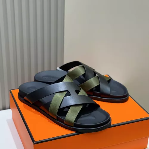 Replica Hermes Slippers For Men #1317534 $56.00 USD for Wholesale
