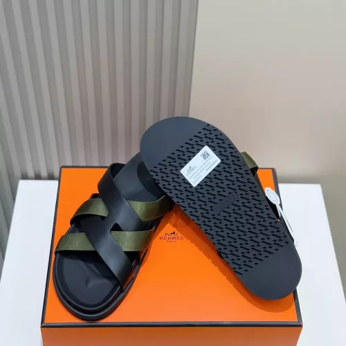 Replica Hermes Slippers For Men #1317534 $56.00 USD for Wholesale