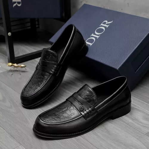 Wholesale Christian Dior Leather Shoes For Men #1317552 $105.00 USD, Wholesale Quality Replica Christian Dior Leather Shoes