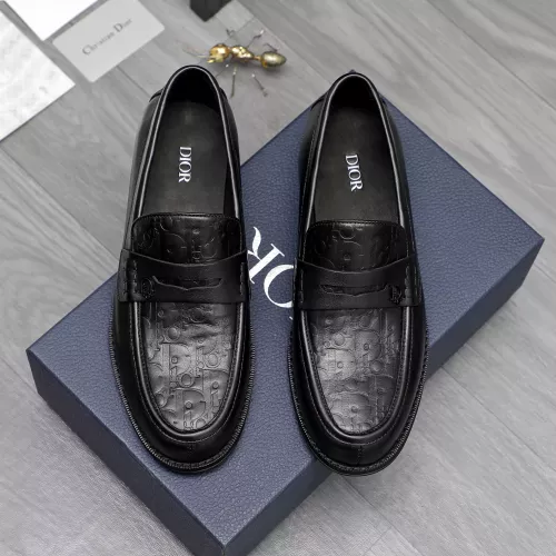 Replica Christian Dior Leather Shoes For Men #1317552 $105.00 USD for Wholesale