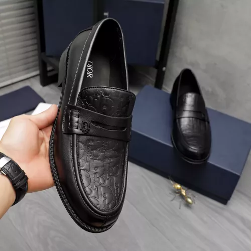 Replica Christian Dior Leather Shoes For Men #1317552 $105.00 USD for Wholesale