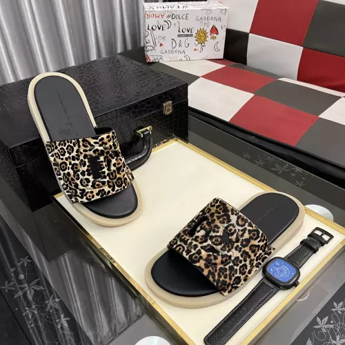 Wholesale Dolce &amp; Gabbana D&amp;G Slippers For Men #1317817 $64.00 USD, Wholesale Quality Replica Dolce &amp; Gabbana D&amp;G Slippers