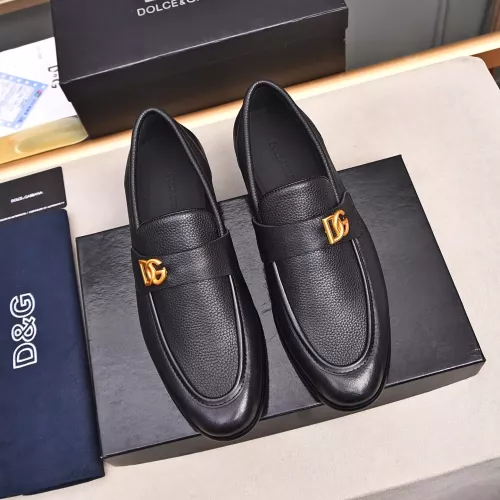 Replica Dolce & Gabbana D&G Leather Shoes For Men #1317957 $92.00 USD for Wholesale